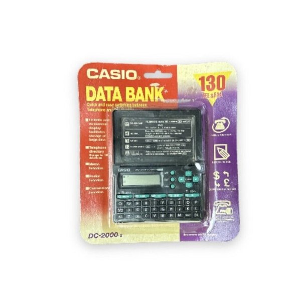 Casio Other Vintage Casio Data Bank Dc200s 30 Tel Fax Hand Held